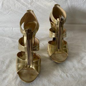 Gold Michael Kors High Heels - Size 8M